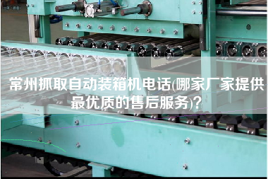 常州抓取自動裝箱機(jī)電話(哪家廠家提供z優(yōu)質(zhì)的售后服務(wù))？
